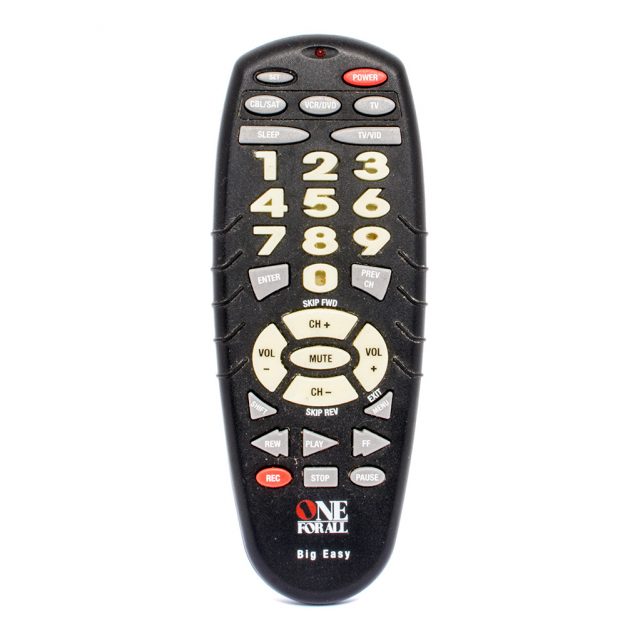 Large print TV remote