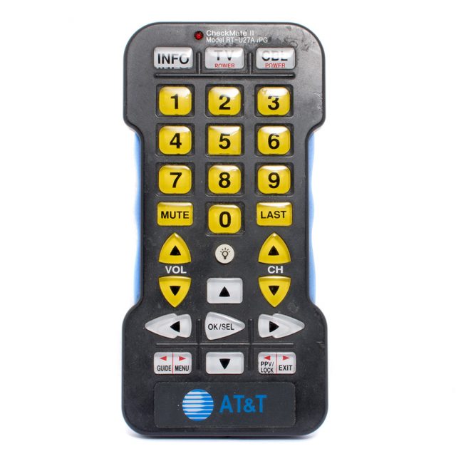 Large print TV remote